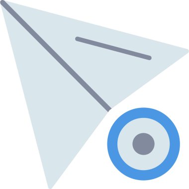 uçak ikonu vektör illüstrasyonu