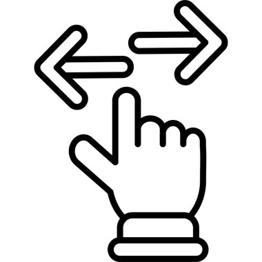 El imleç simgesi. Beyaz arkaplanda izole edilmiş web tasarımı için el imleci vektör simgesi