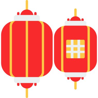 Çin Yeni Yıl Kırmızı Fener ikonu
