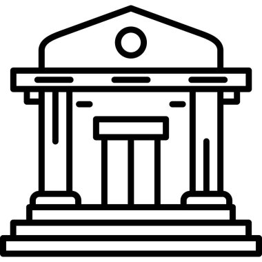 Banka binası simgesi, özet biçimi