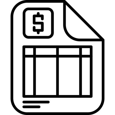 Para için. Web simgesi basit illüstrasyon