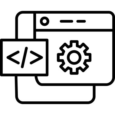 Web tasarım geliştirme simgesi