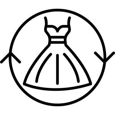 Elbise simgesi, anahat stili