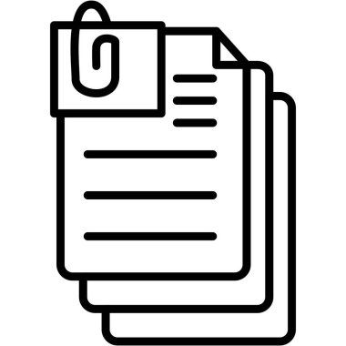 belge simgesi vektör illüstrasyonu