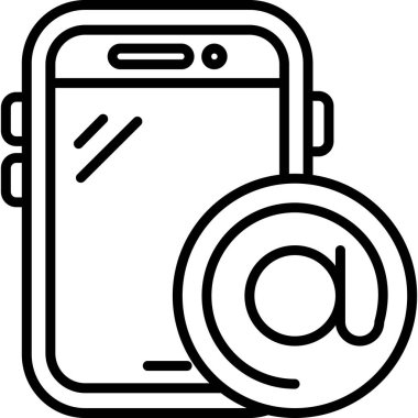 akıllı telefon simgesi vektör illüstrasyonu