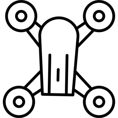 Drone simgesi, özet biçimi