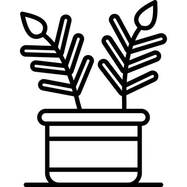 bitki simgesi, vektör illüstrasyonu