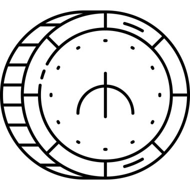 Pusula. Web simgesi basit illüstrasyon