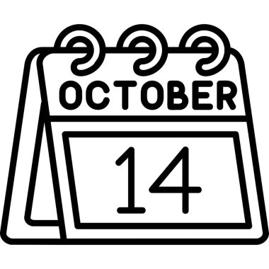 Takvim simgesinin vektör illüstrasyonu