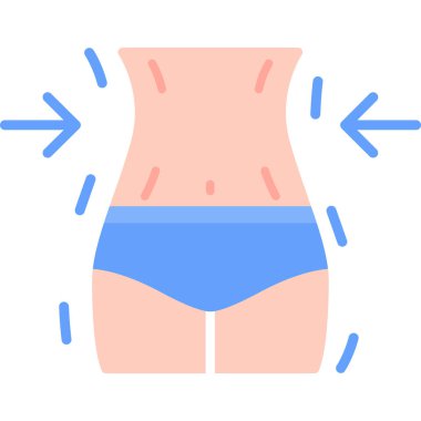 Vücut ağrısı vücut hastalığı ikonu ana hatlarıyla