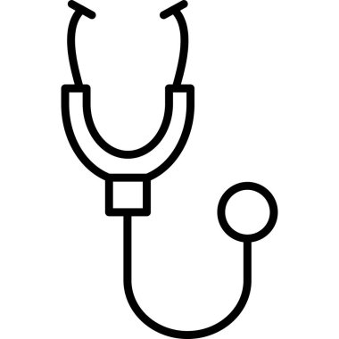 Tıbbi steteskop simgesi, özet biçimi