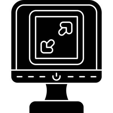 Video kamera simgesi, basit vektör çizim