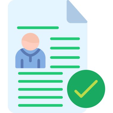 Sözleşme. Web simgesi basit illüstrasyon