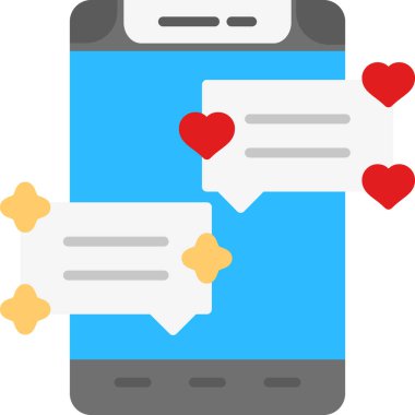 aşk iletisi sohbet simgesi - özet biçimi