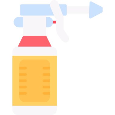 Sprey ikonu. Web tasarımı için sprey sprey vektör simgelerinin düz çizimi