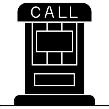 Telefonunuz var. Web simgesi basit illüstrasyon