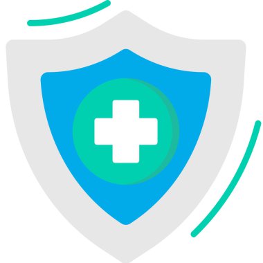 kalkan simgesi, vektör illüstrasyonu