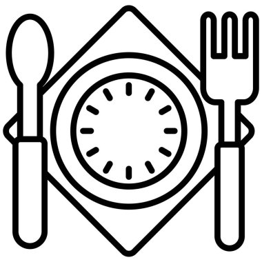 Çatal bıçak, vektör illüstrasyonu