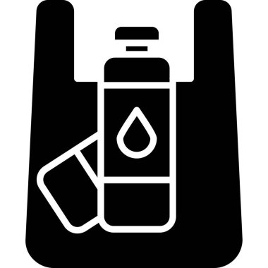 Bir şişenin vektör illüstrasyonu