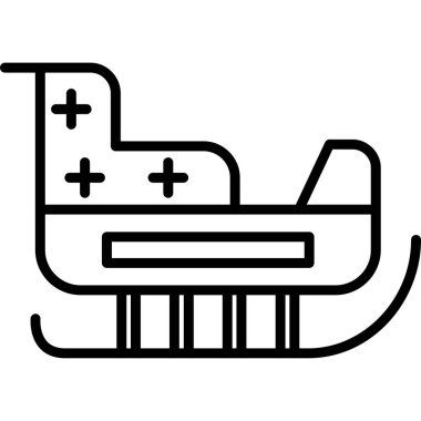 Yatak ikonu. Beyaz arkaplanda izole edilmiş web tasarımı için ana yatak vektör simgesi