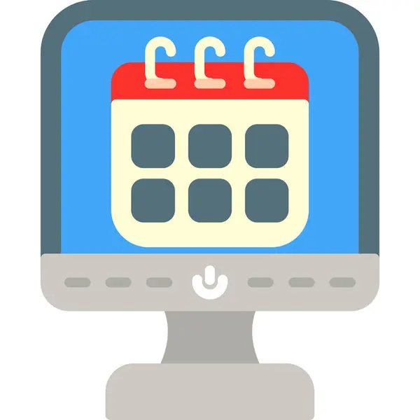 Takvim simgesi vektör illüstrasyonu