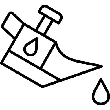 Duş banyosu ikonu ana hatları vektörü. duş banyosu. Temiz banyo..