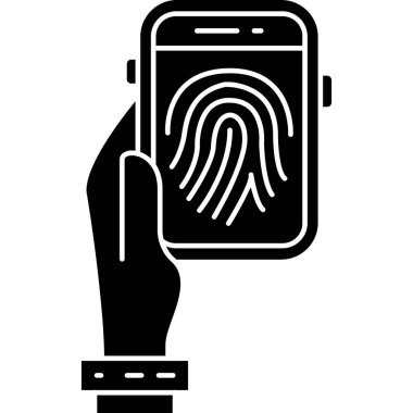 Akıllı telefon simgesi. Web için akıllı telefon vektör simgesinin basit illüstrasyonu