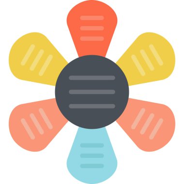 Çiçek ikonu vektörü. vektör illüstrasyonu