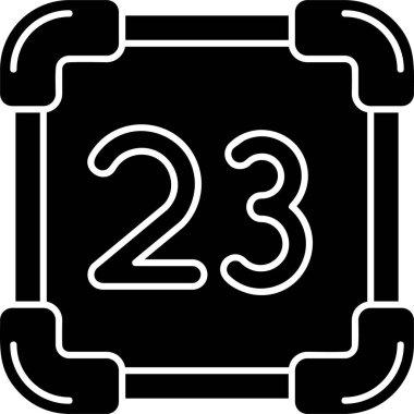 24 saat takvim simgesi, vektör illüstrasyonu