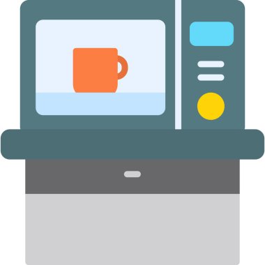 Kahve makinesi ikonu. Web için kahve makinesi vektör simgelerinin basit çizimi