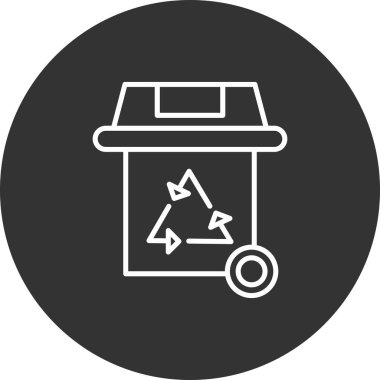 Soyut grupta izole edilmiş geri dönüşüm simgesi