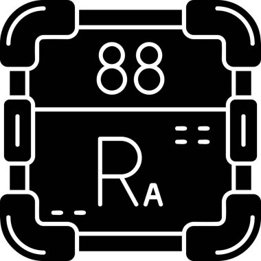 Radyum simgesi vektör illüstrasyon tasarımı