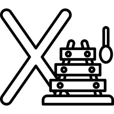 Barbekü. Web simgesi basit illüstrasyon