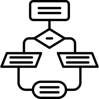 Veri veritabanı ağ simgesi ana hat biçiminde