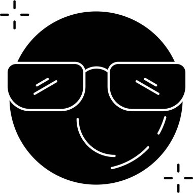 gözlük simgesi, vektör illüstrasyonu