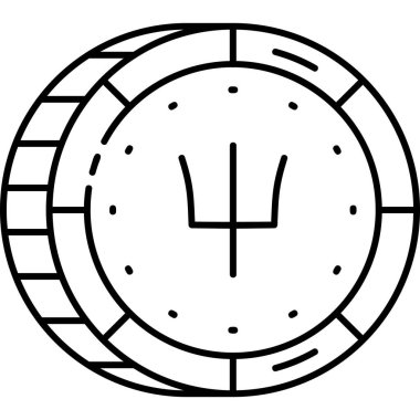 saat zaman simgesi ana hat biçiminde