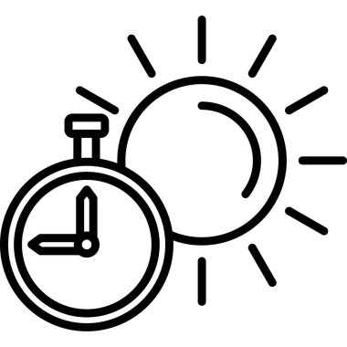 Alarm saat vektör simgesi