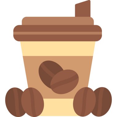 kahve fincanı ikonu vektör illüstrasyonu