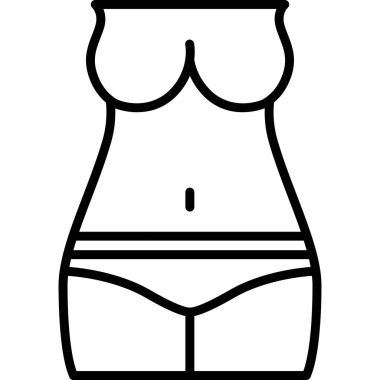 Kadın mayo ikonu, taslak biçimi
