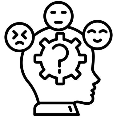 İnsan beyni fikir simgesi ana hatlarıyla