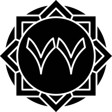 Süs simgesinin vektör illüstrasyonu