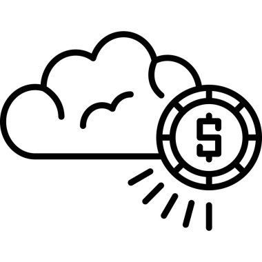 Para için. Web simgesi basit tasarım