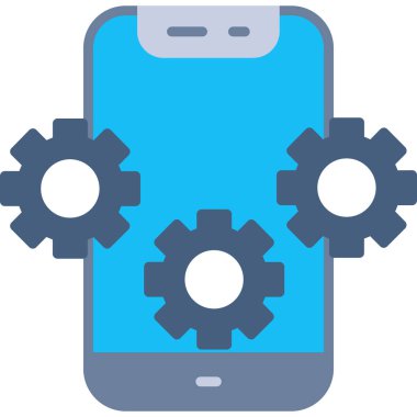 mobil dişli vektör simgesi