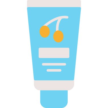 Düz stil kozmetik krem tüp simgesi