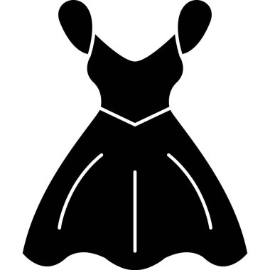 Elbise. Web simgesi basit illüstrasyon