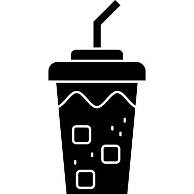 içki ikonu vektör illüstrasyonu