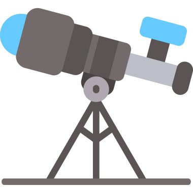 teleskop simgesi vektör çizimi