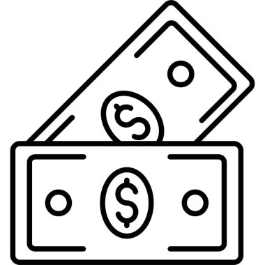 Para için. Web simgesi basit illüstrasyon