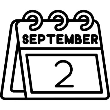 Takvim simgesi, vektör çizimi