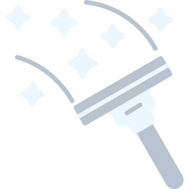 süpürge web simgesi vektör illüstrasyonu